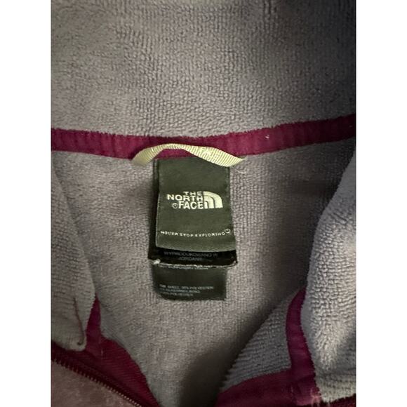 The North Face Women’s Full Zip Sweater Sweatshirt Purple Size Medium- EUC - Picture 3 of 6